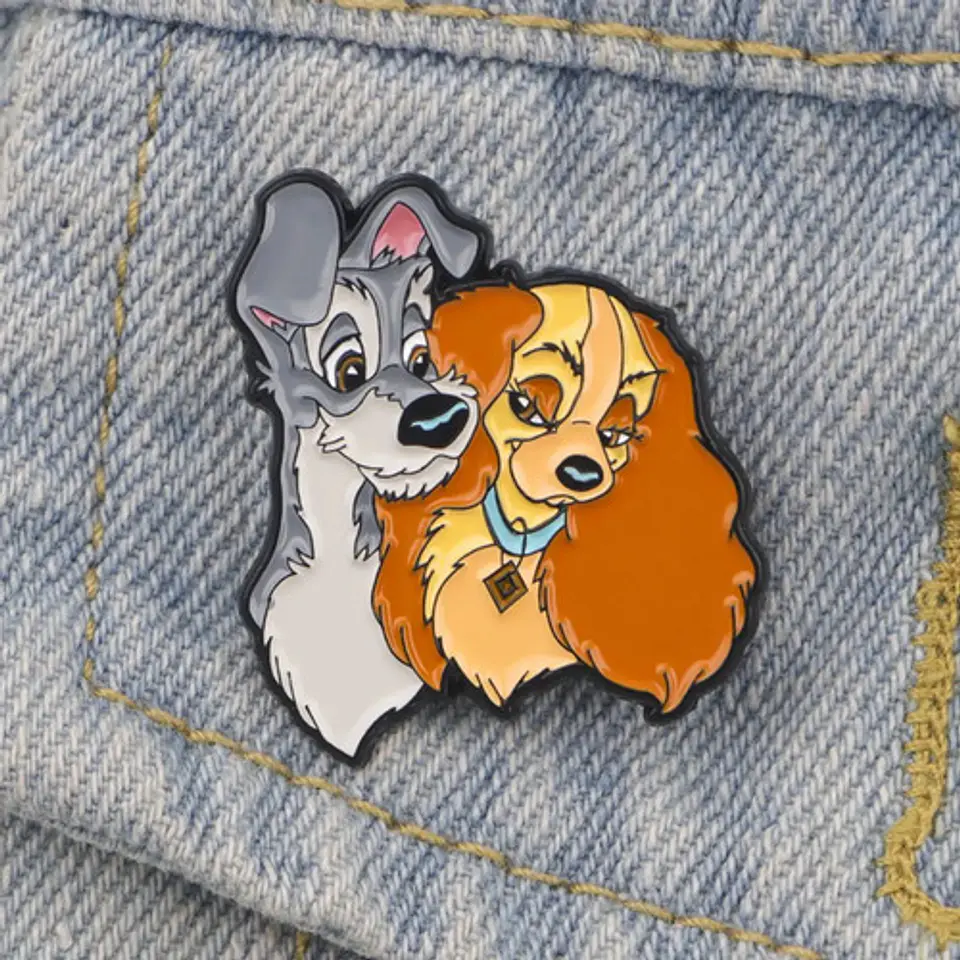 Pins De La Dama Y El Vagabundo / Broches Metálicos (pines) 3