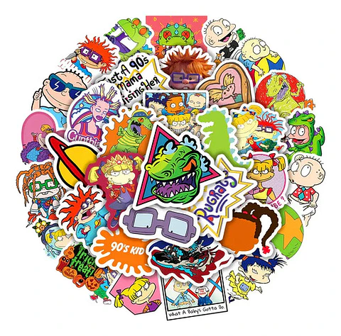 Set 100 Stickers De Rugrats - Pegatinas / Calcomanías