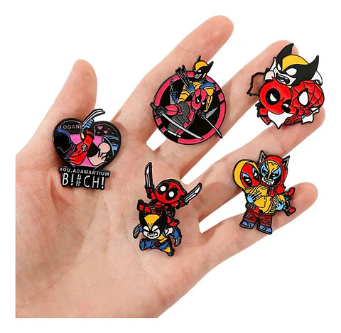 Pins De Deadpool Y Wolverine / Deadpool / Broches Metálicos