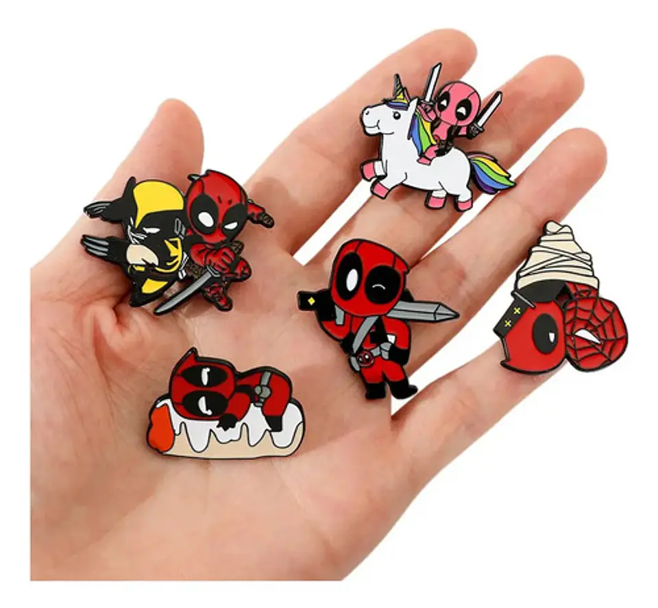 Pins De Deadpool Y Wolverine / Deadpool / Broches Metálicos 9