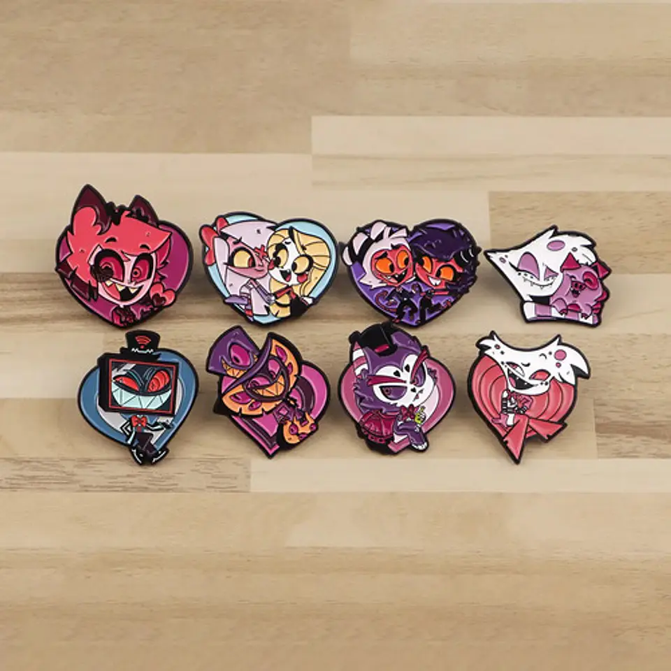 Pins De Hotel Hazbin / Hazbin Hotel / Broches Metálicos 4