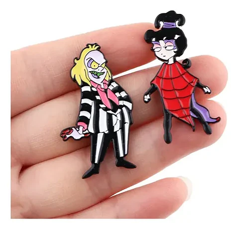 Pins De Lydia Deetz / Beetlejuice / Pines Metálicos