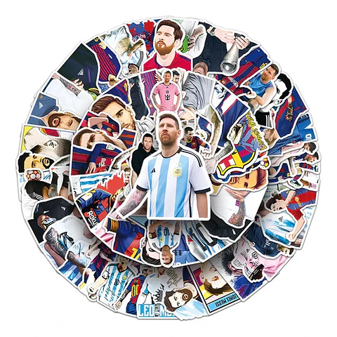 Set 100 Stickers De Lionel Messi - Pegatinas / Calcomanías