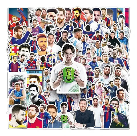 Set 100 Stickers De Lionel Messi - Pegatinas / Calcomanías