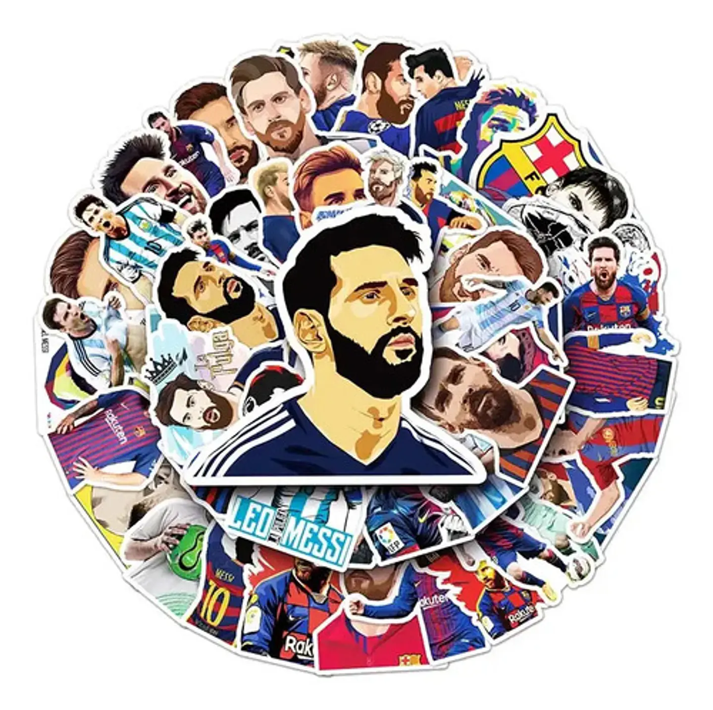 Set 100 Stickers De Lionel Messi - Pegatinas / Calcomanías 3