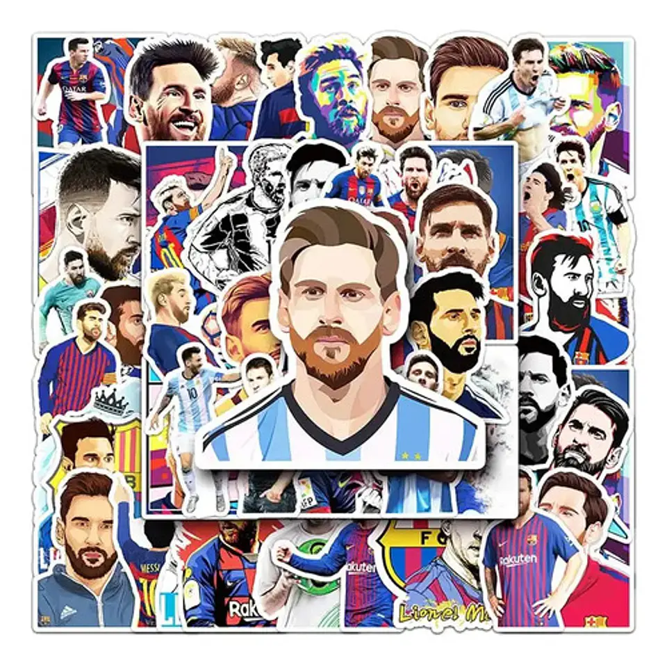 Set 100 Stickers De Lionel Messi - Pegatinas / Calcomanías 4