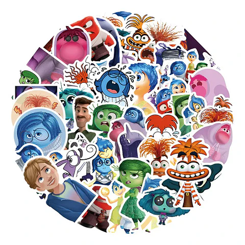 Intensamente 2  - Set De 50 Stickers / Calcomanías
