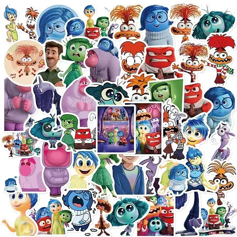 Intensamente 2  - Set De 50 Stickers / Calcomanías