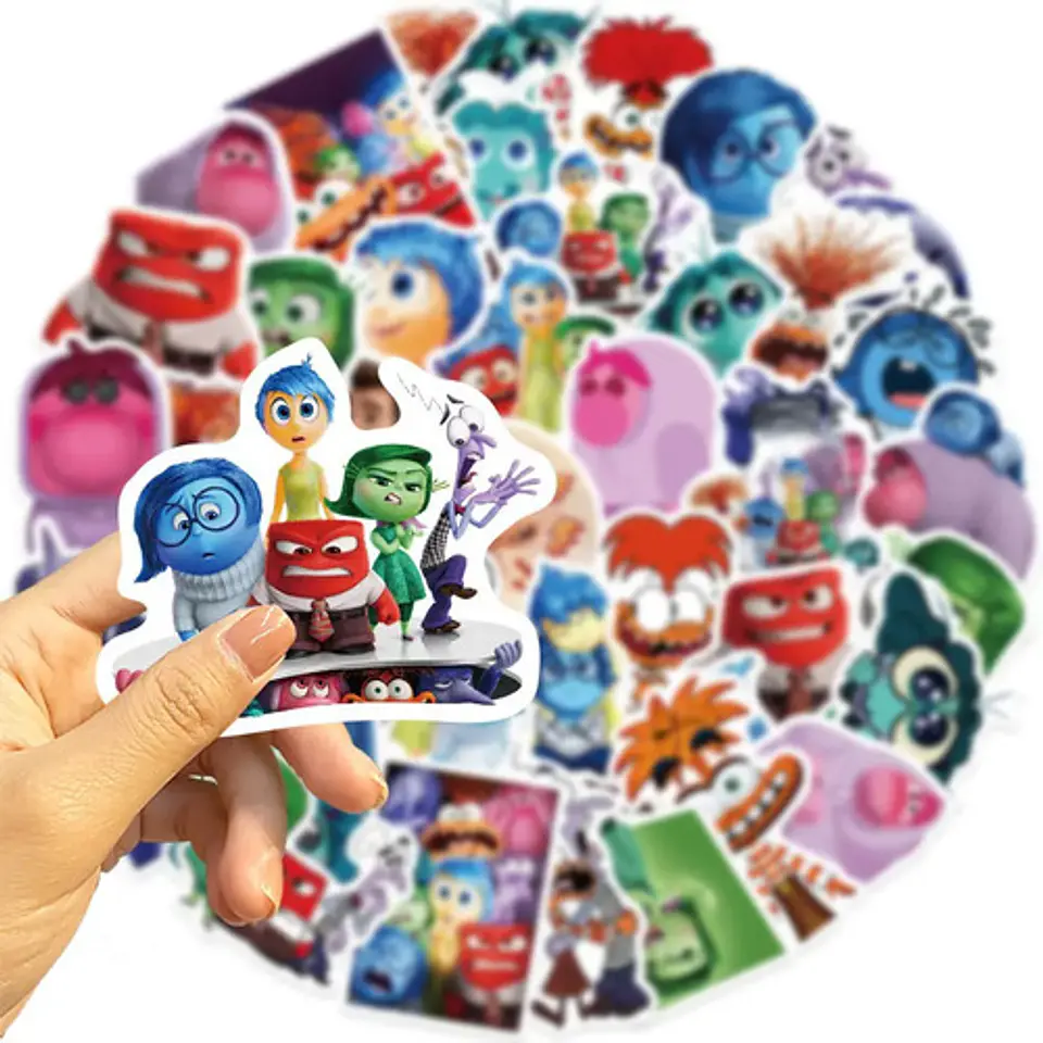 Intensamente 2  - Set De 50 Stickers / Calcomanías 5