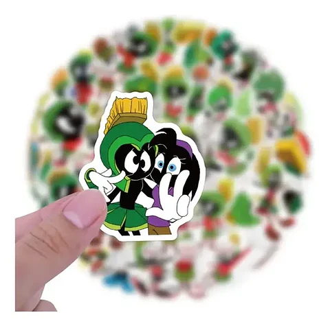 Marvin El Marciano - Set De 50 Stickers / Calcomanías