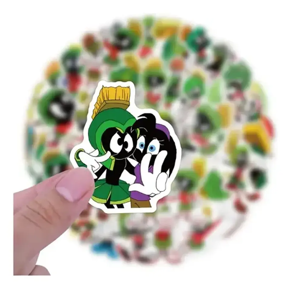 Marvin El Marciano - Set De 50 Stickers / Calcomanías 2