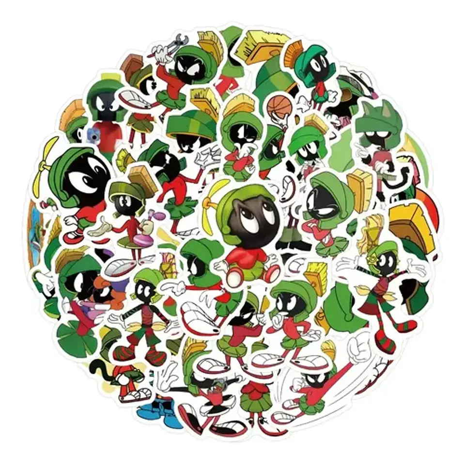 Marvin El Marciano - Set De 50 Stickers / Calcomanías 4