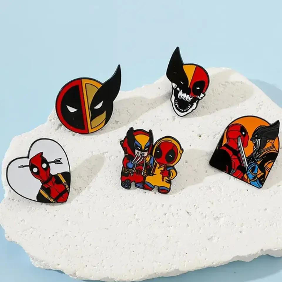 Pins De Deadpool & Wolverine / Deadpool 3 / Pines Metálicos 10
