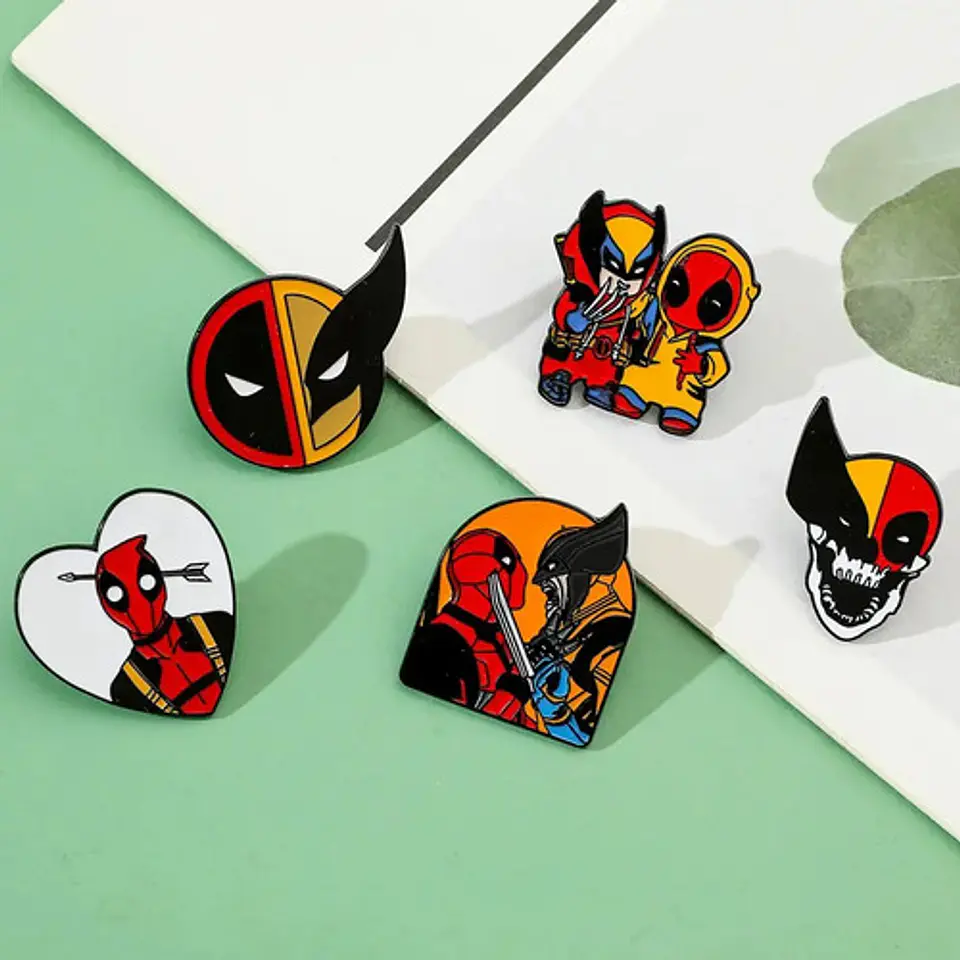 Pins De Deadpool & Wolverine / Deadpool 3 / Pines Metálicos 11
