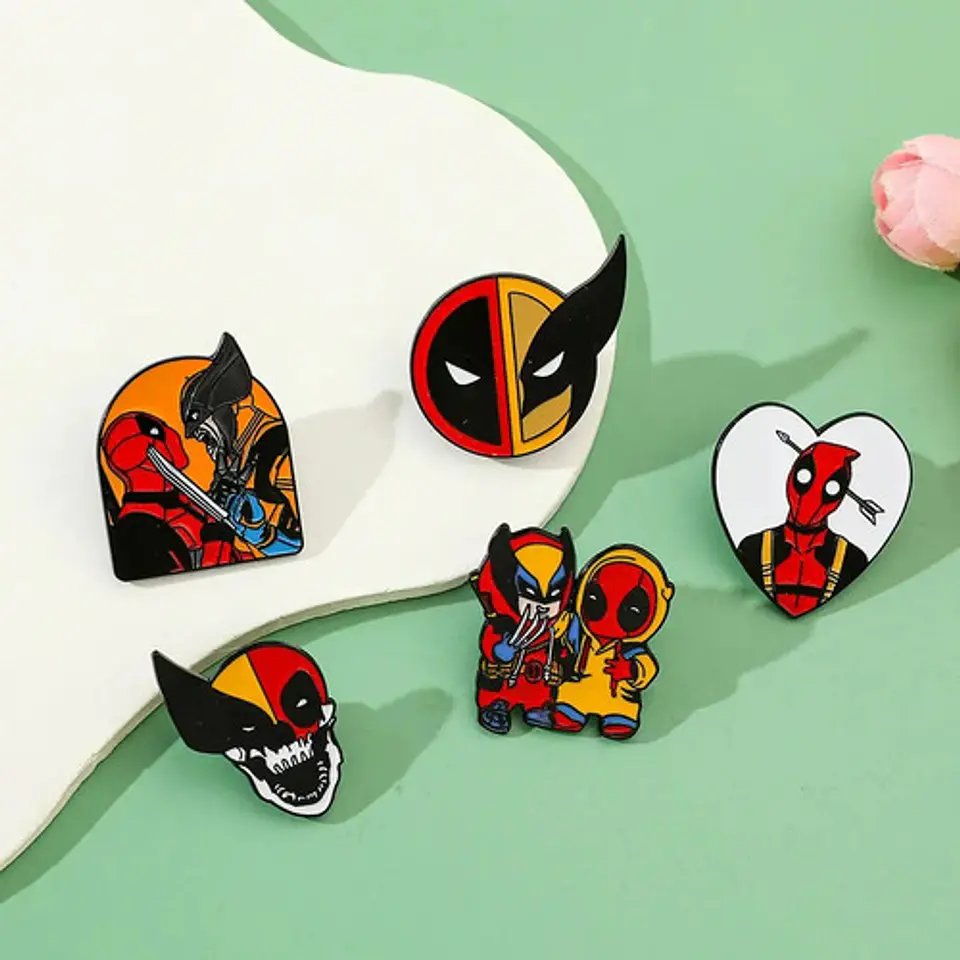 Pins De Deadpool & Wolverine / Deadpool 3 / Pines Metálicos 15