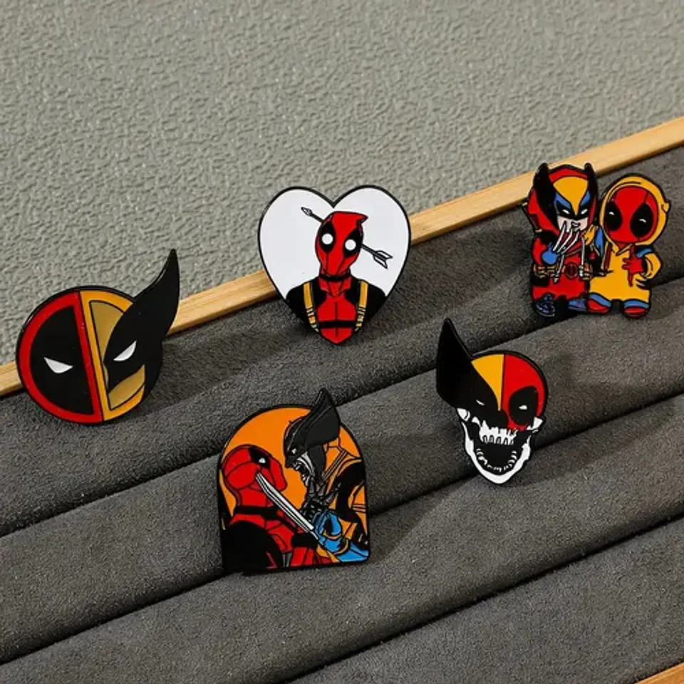 Pins De Deadpool & Wolverine / Deadpool 3 / Pines Metálicos 18