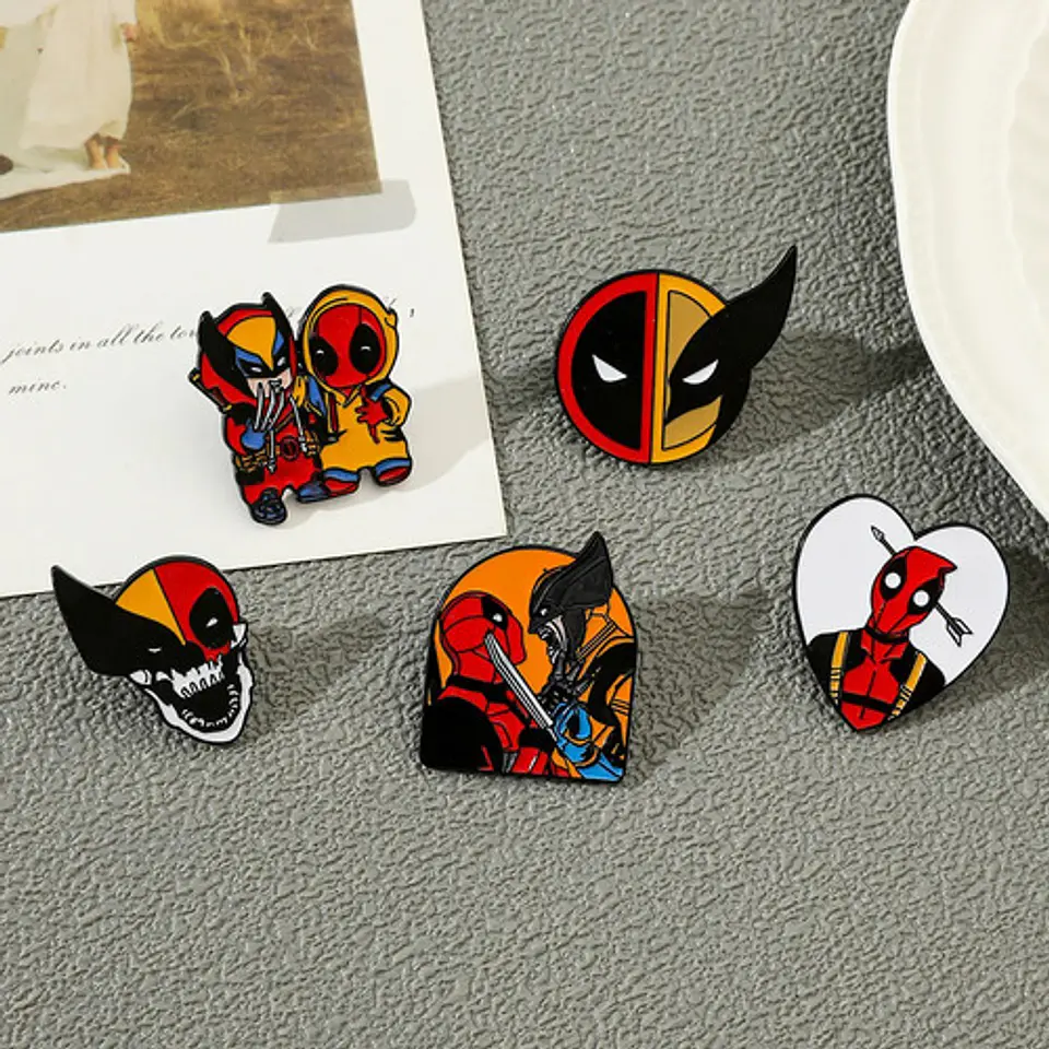 Pins De Deadpool & Wolverine / Deadpool 3 / Pines Metálicos 19