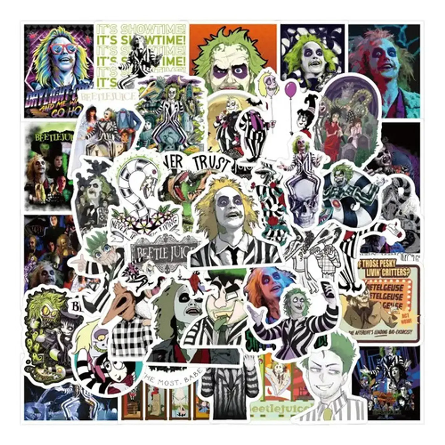 Beetlejuice - Set De 50 Stickers / Calcomanías Autoadhesivas 3