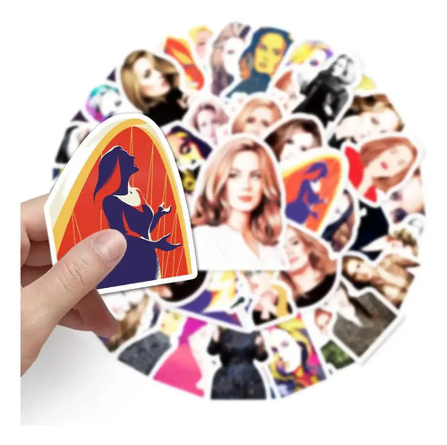 Adele - Set De 50 Stickers / Calcomanías - Adhesivos 2