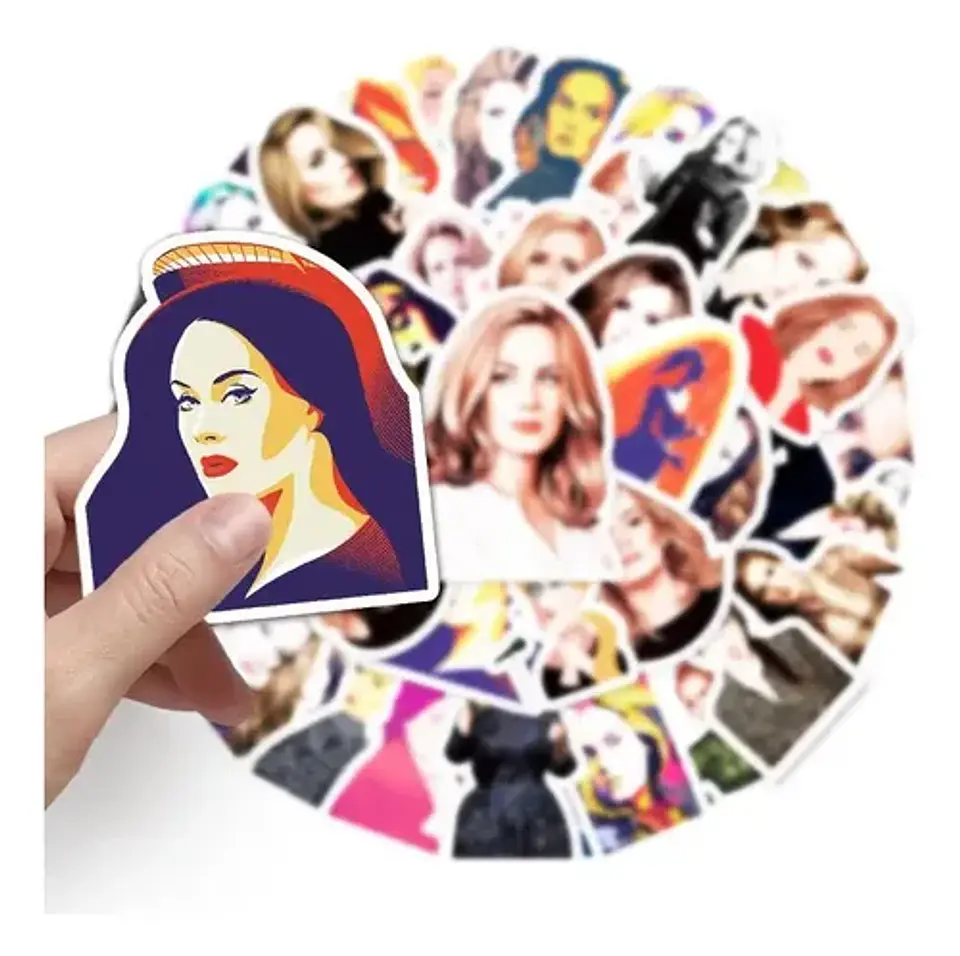 Adele - Set De 50 Stickers / Calcomanías - Adhesivos 5
