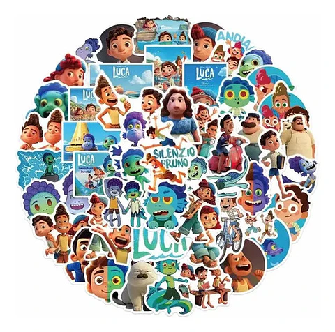Luca - Set De 50 Stickers / Calcomanías Autoadhesivas