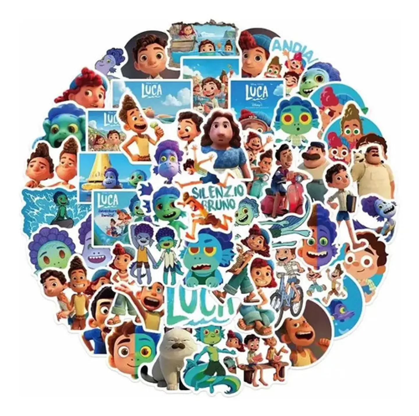 Luca - Set De 50 Stickers / Calcomanías Autoadhesivas 1
