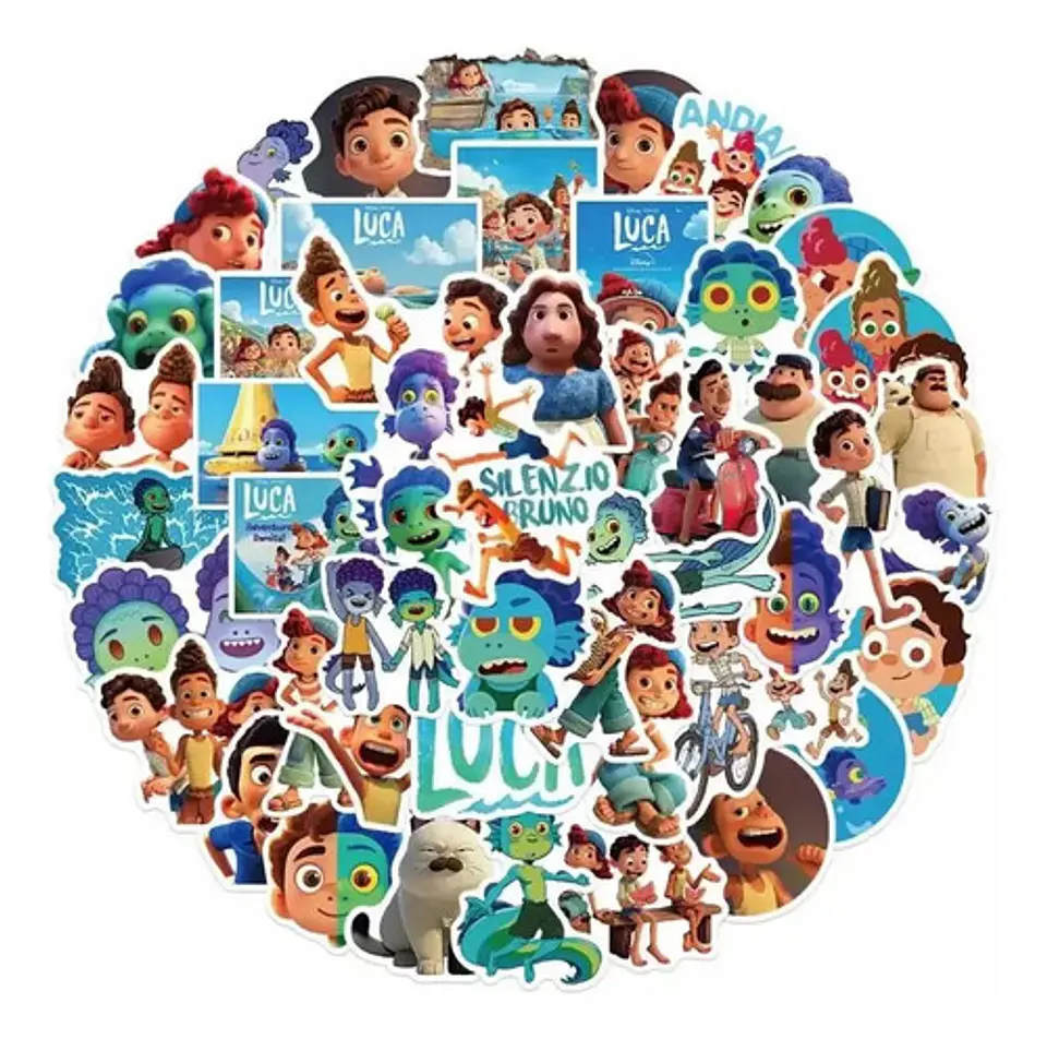 Luca - Set De 50 Stickers / Calcomanías Autoadhesivas 1