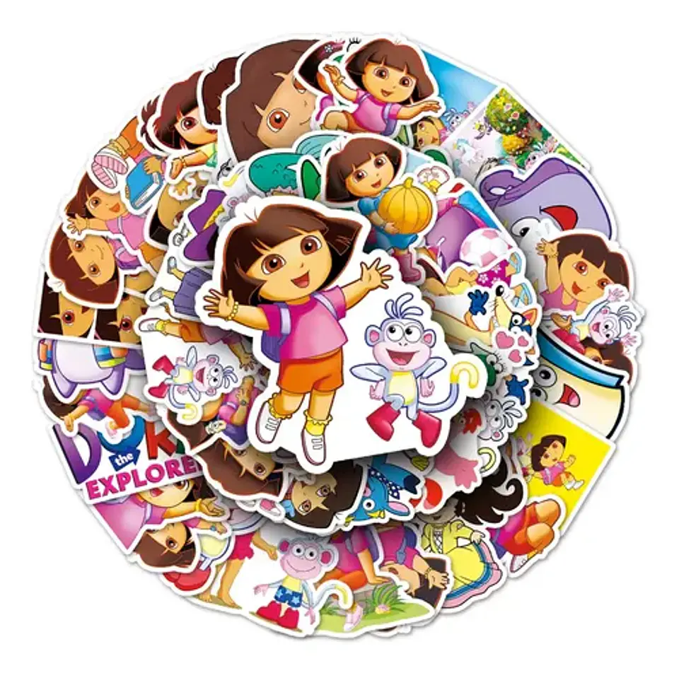 Dora La Exploradora - Set 50 Stickers / Calcomanías 2