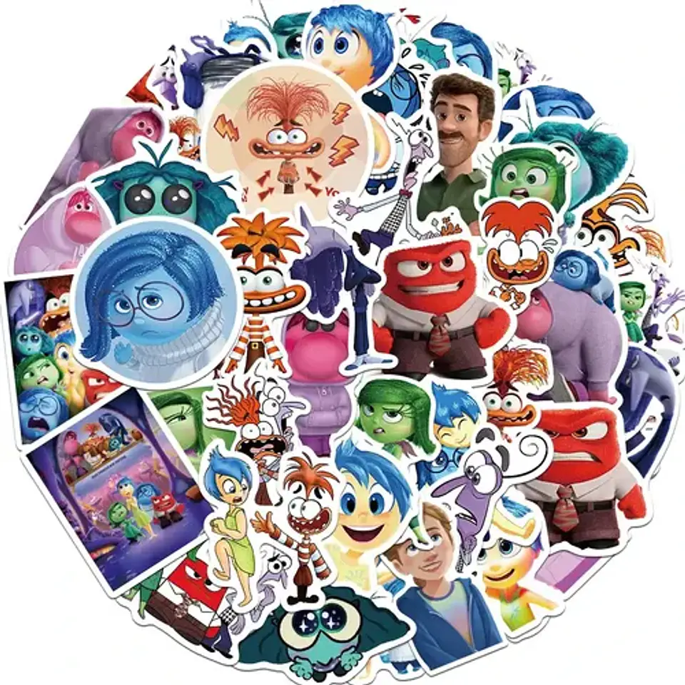 Set 100 Stickers De Intensamente 2 - Pegatinas / Calcomanías 1