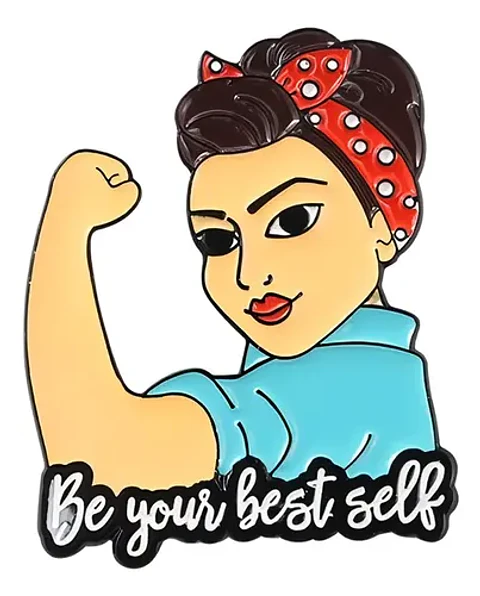 Pins De Mujer Power / Mujer Power / Pines Metálicos