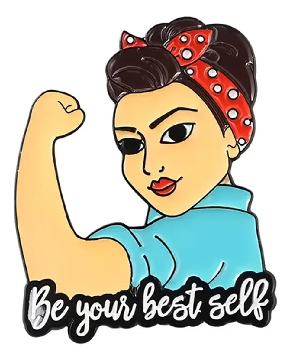 Pins De Mujer Power / Mujer Power / Pines Metálicos 1