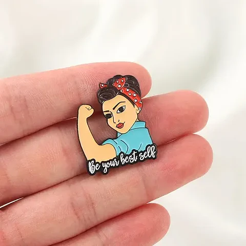 Pins De Mujer Power / Mujer Power / Pines Metálicos
