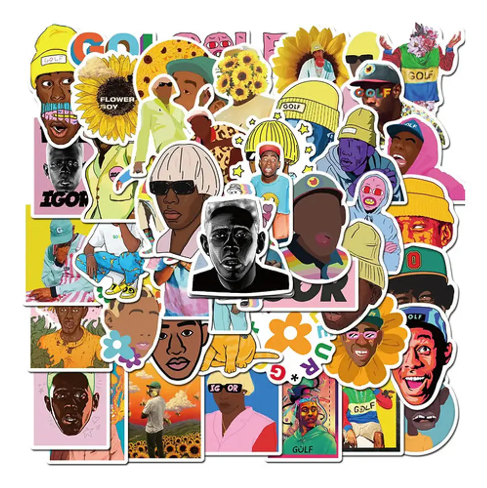 Tyler, The Creator - Set De 50 Stickers / Calcomanías 4