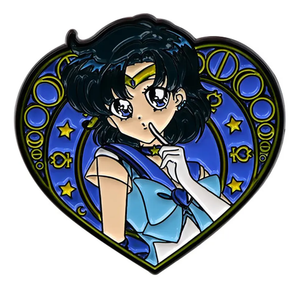 Pins De Sailor Mercury / Sailor Moon / Broches Metálicos 1