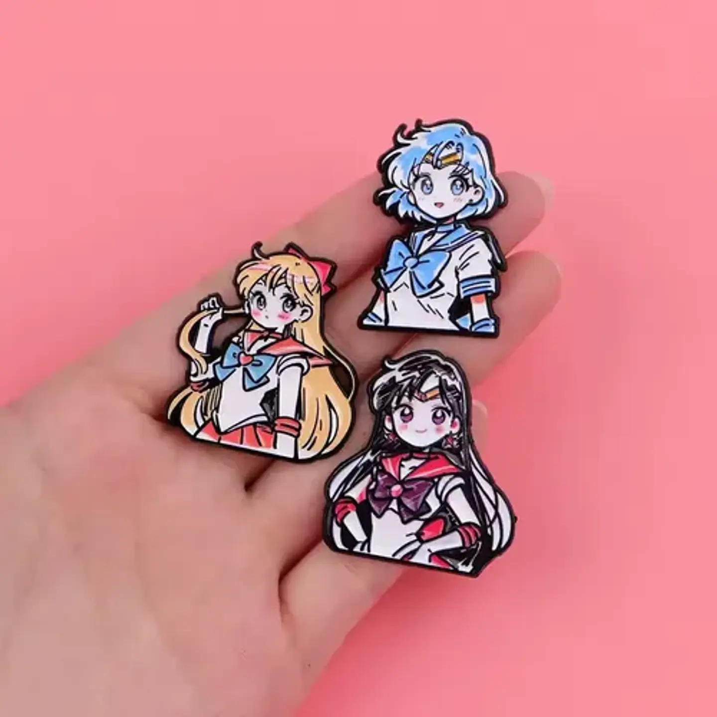 Pins De Sailor Mercury / Sailor Moon / Broches Metálicos 8
