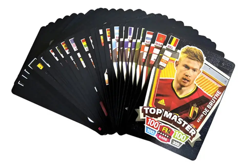 55 Cartas De Futbol De Super Estrellas Diseño Edición Black 1