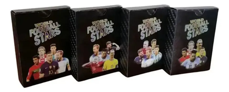 55 Cartas De Futbol De Super Estrellas Diseño Edición Black 2