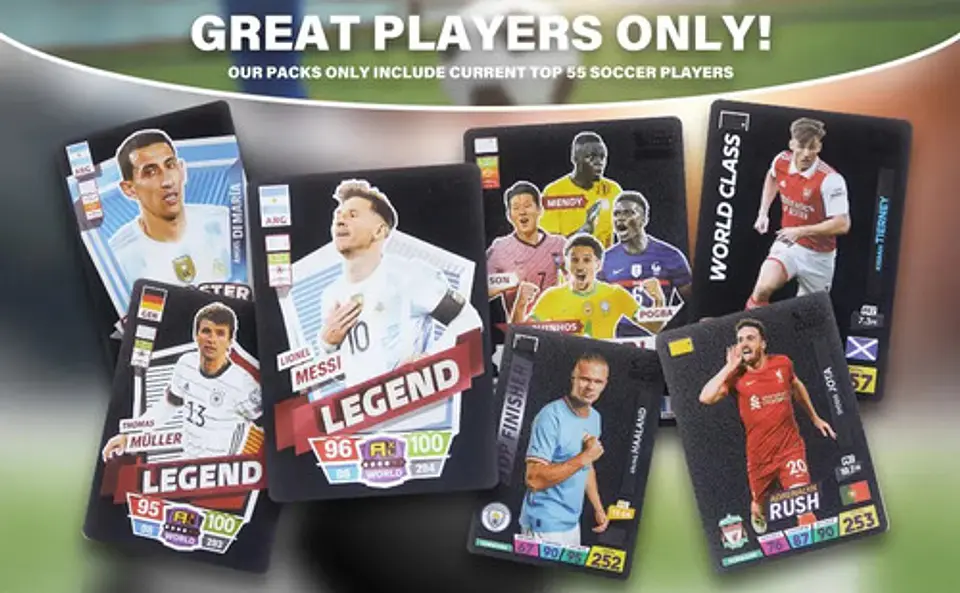 55 Cartas De Futbol De Super Estrellas Diseño Edición Black 3