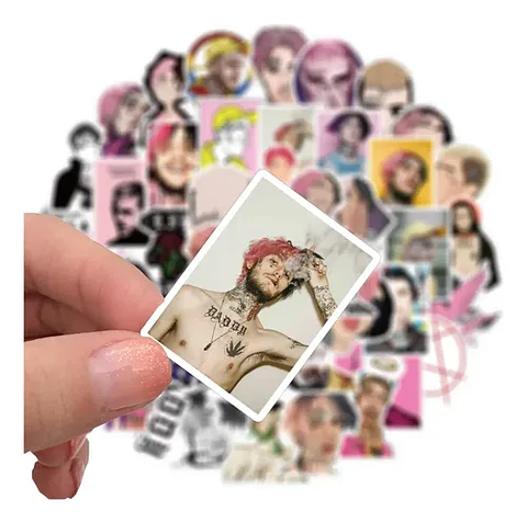 Lil Peep - Set De 50 Stickers / Calcomanías - Adhesivos