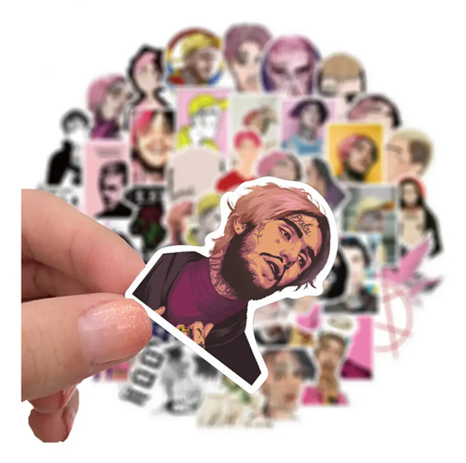 Lil Peep - Set De 50 Stickers / Calcomanías - Adhesivos 3