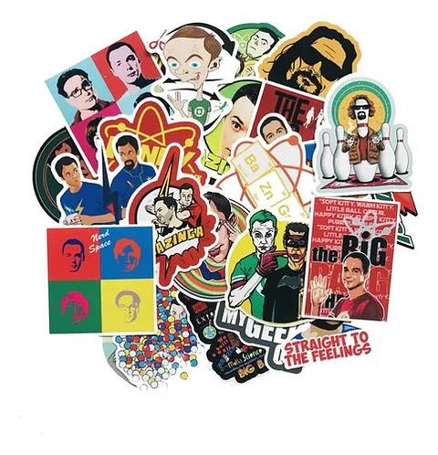 The Big Bang Theory - Set 50 Stickers / Calcomanías