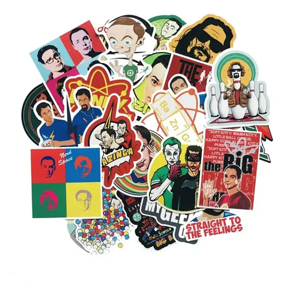 The Big Bang Theory - Set 50 Stickers / Calcomanías 2