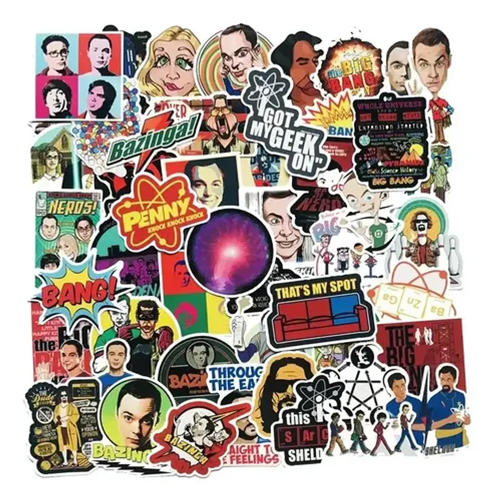 The Big Bang Theory - Set 50 Stickers / Calcomanías 3