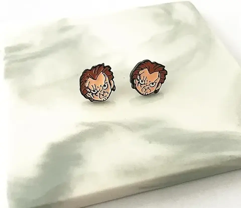 Aros Aretes Pendientes De  Chucky / Acero Quirúrgico 3