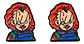Aros Aretes Pendientes De  Chucky / Acero Quirúrgico - Miniatura 4