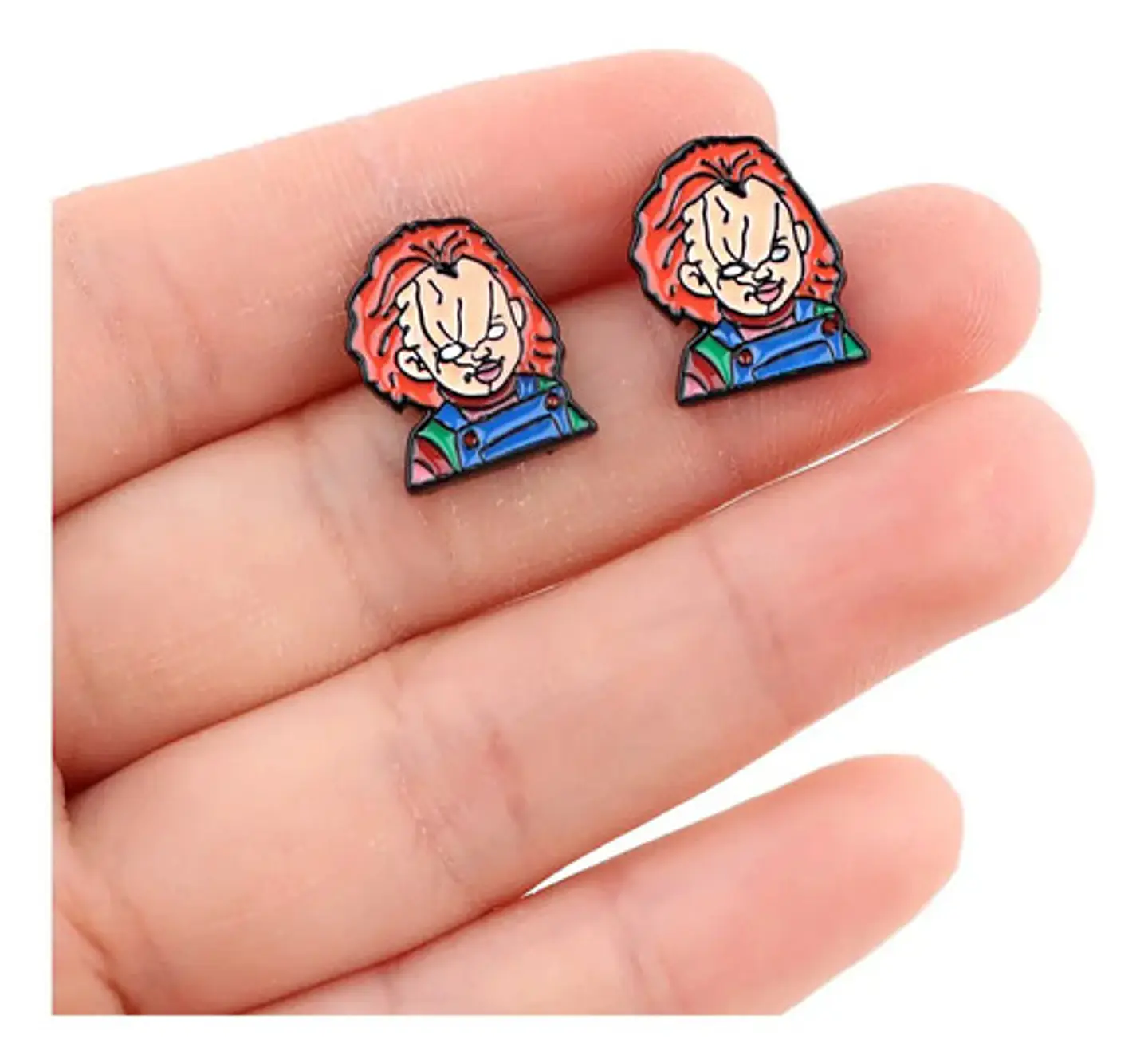 Aros Aretes Pendientes De  Chucky / Acero Quirúrgico 5