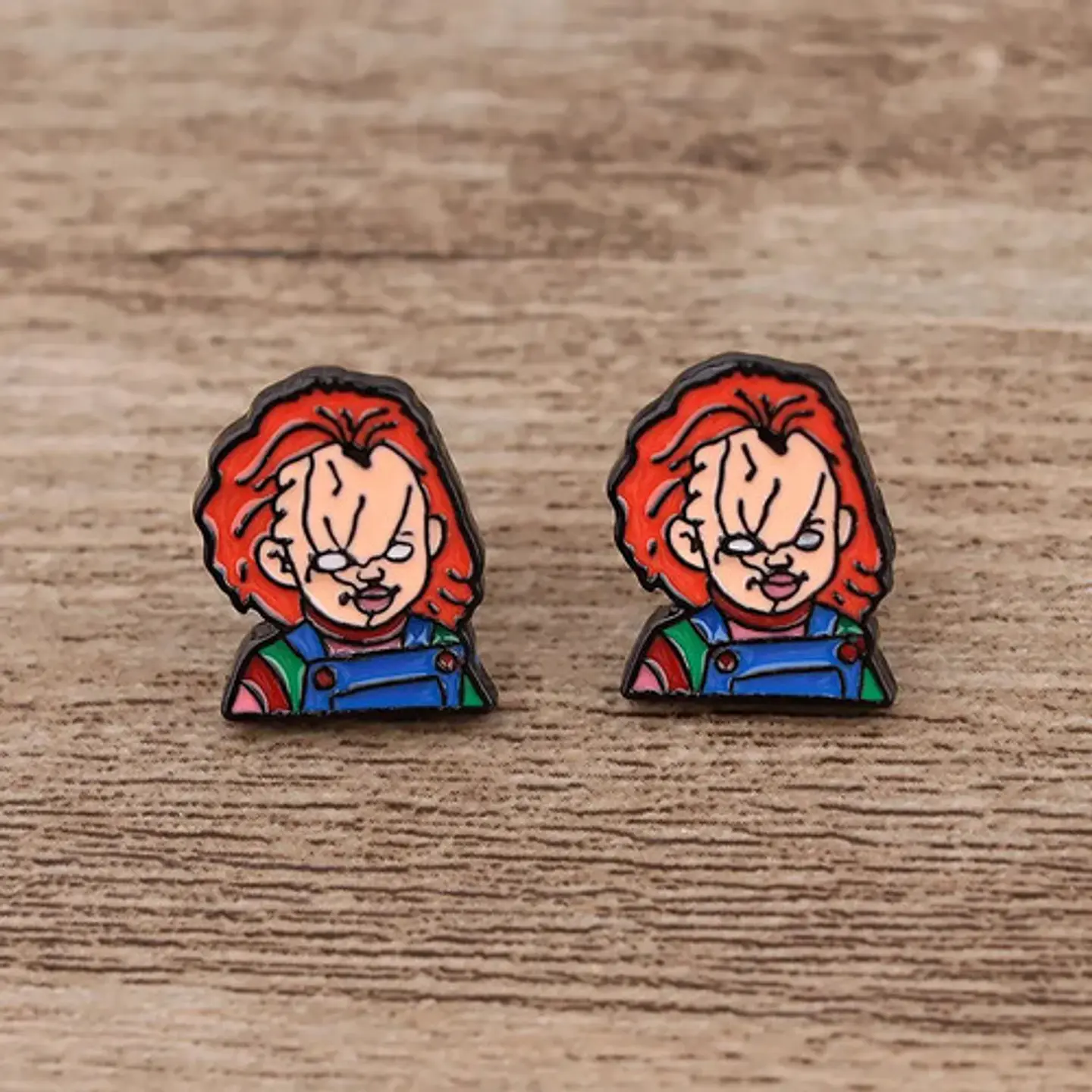 Aros Aretes Pendientes De  Chucky / Acero Quirúrgico 6