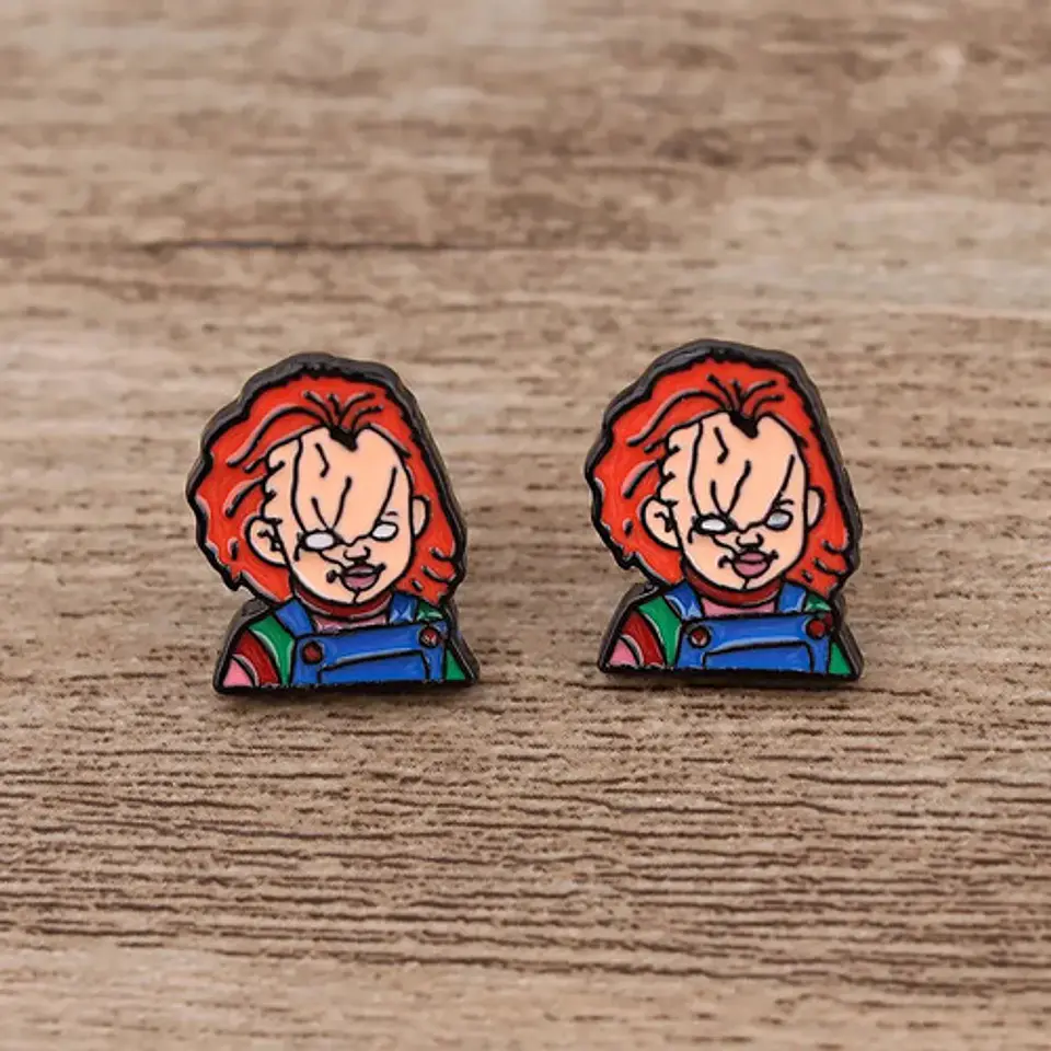 Aros Aretes Pendientes De  Chucky / Acero Quirúrgico 6