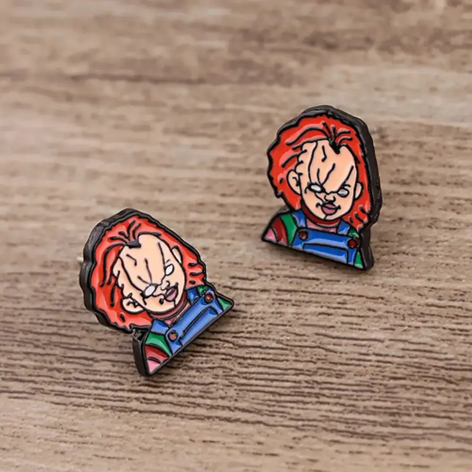 Aros Aretes Pendientes De  Chucky / Acero Quirúrgico 7