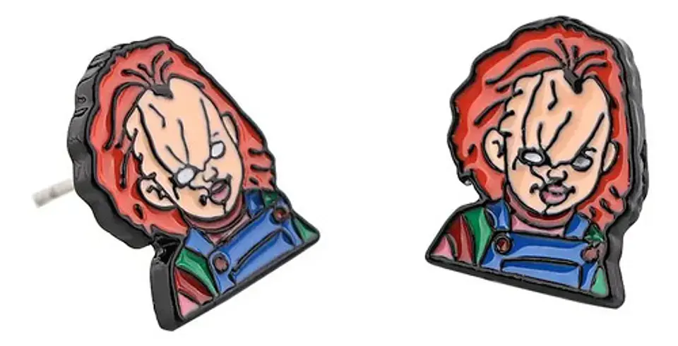 Aros Aretes Pendientes De  Chucky / Acero Quirúrgico 8